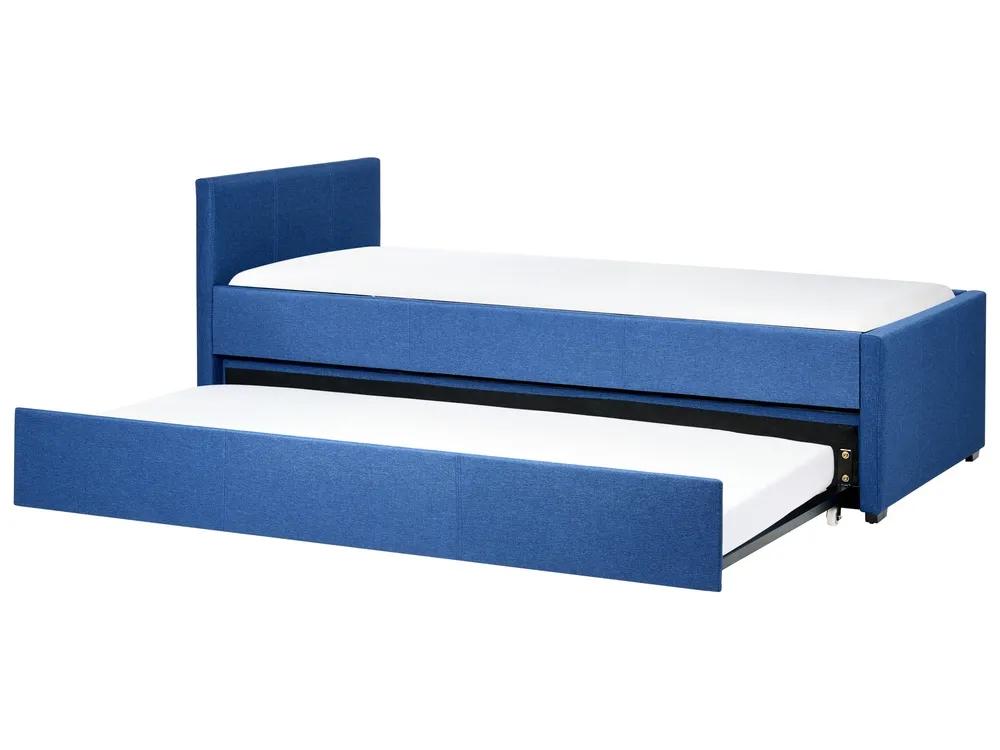 Lot 433  
            Chesterfield SR38 - Collection or Optional Delivery Available 

                
BELIANI TRUNDLE BED FABRIC MARMANDE 90 X 200 CM (EU SINGLE) NAVY BLUE *PART 2 OF ...