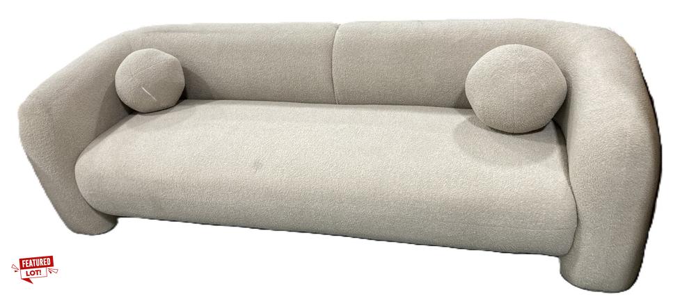 Lot 434  
            Chesterfield SR38 - Collection or Optional Delivery Available 

                
BELIANI 4 SEATER SOFA IN BEIGE WITH MATCHING ROUND SOFA CUSHIONS (LOCATION: SR38 B7)