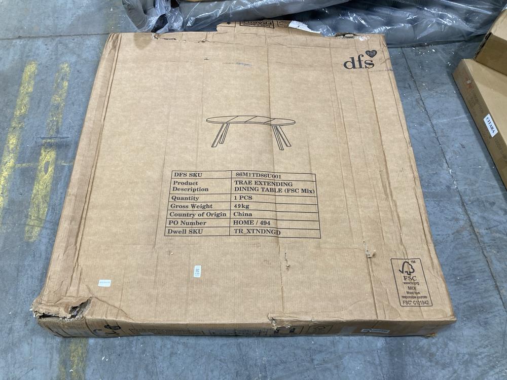 Lot 438  
            Chesterfield SR38 - Collection or Optional Delivery Available 

                
DFS EXTENDING DINING TABLE IN NATURAL WOOD FINISH (LOCATION: SR38 B7)