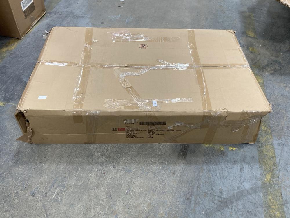 Lot 456  
            Chesterfield SR38 - Collection or Optional Delivery Available 

                
DFS DOUBLE LIFTING COFFEE TABLE IN MODERN STONE GREY (LOCATION: SR38 B6)