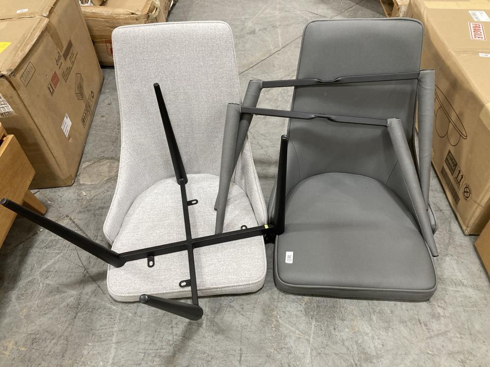 Lot 459  
            Chesterfield SR38 - Collection or Optional Delivery Available 

                
DFS DINING CHAIR IN SLATE GREY LEATHER EFFECT FABRIC TO INCLUDE DFS DINING CHAIR ...