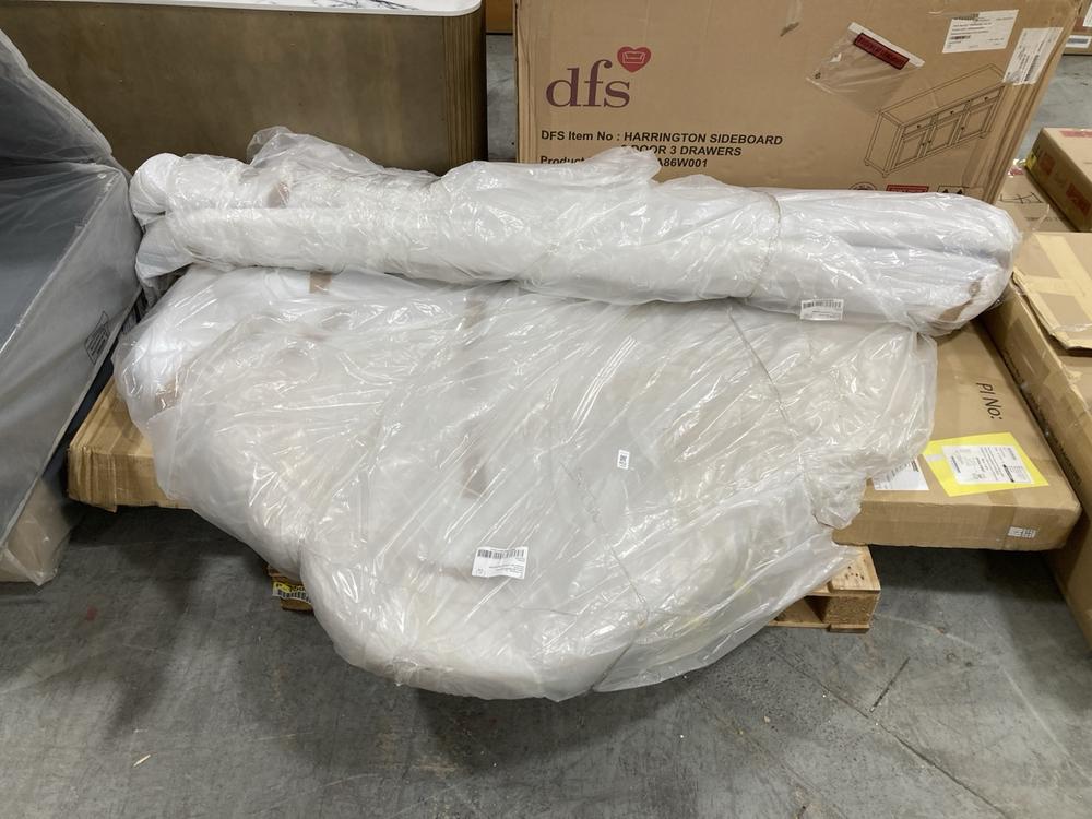 Lot 462  
            Chesterfield SR38 - Collection or Optional Delivery Available 

                
DFS KING SIZE BED FRAME IN BLUE - ORIGINAL RRP £1,149 (LOCATION: SR38 B6) (BBIGFN...