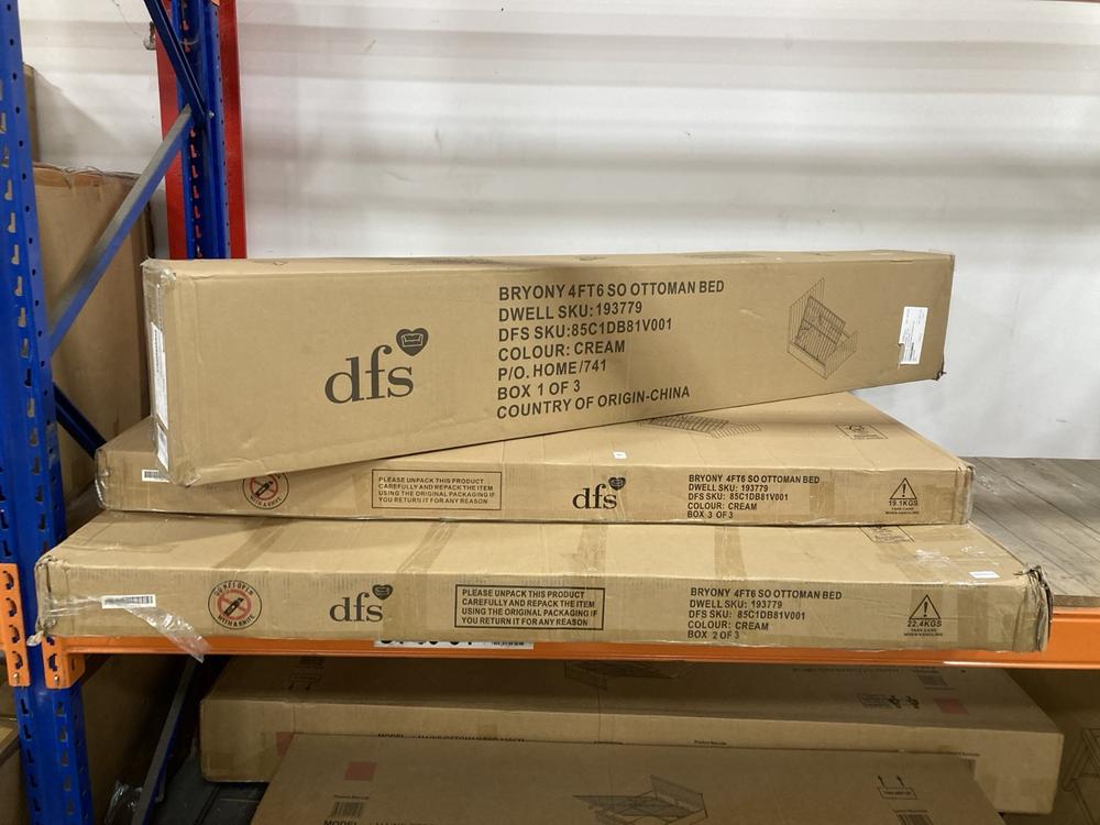 Lot 466  
            Chesterfield SR38 - Collection or Optional Delivery Available 

                
DFS 4FT6 SO OTTOMAN BED IN CREAM (LOCATION: SR38 B6)