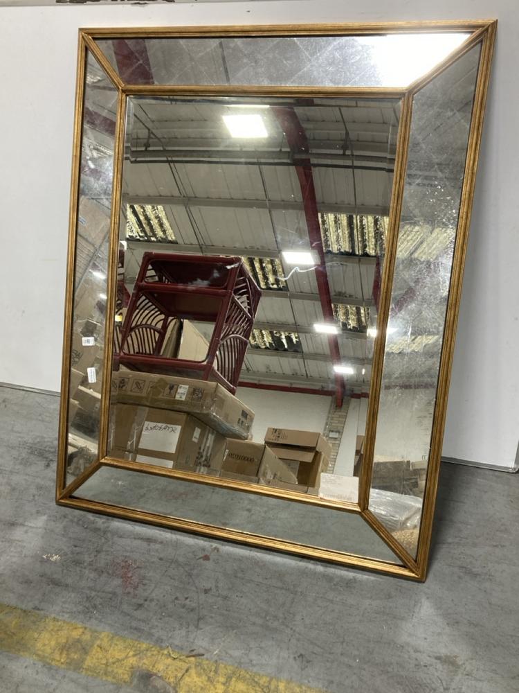 Lot 46  
            Chesterfield SR38 - Collection 

                
DFS LARGE WALL MIRROR IN DISTRESSED GOLD FRAME (COLLECTION ONLY) (LOCATION: SR38 B9)