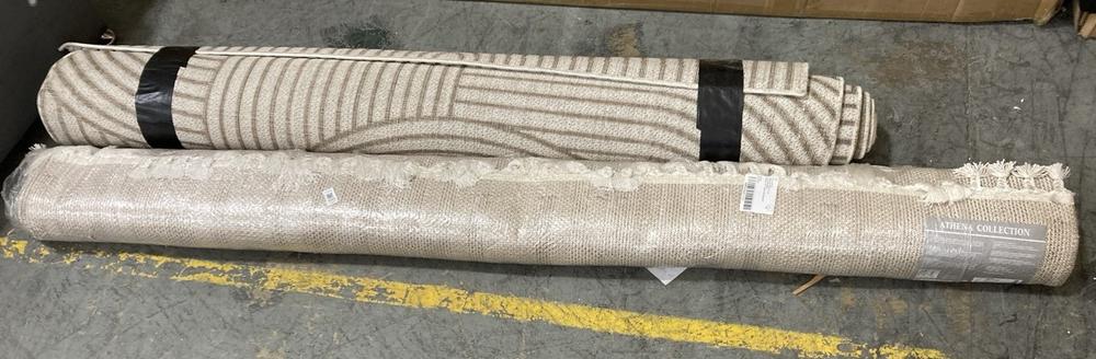 Lot 495  
            Chesterfield SR38 - Collection or Optional Delivery Available 

                
DFS TASSEL RUG 200 X 290 CM IN BEIGE TO INCLUDE DFS RUG 160 X 230 CM IN BEIGE / B...