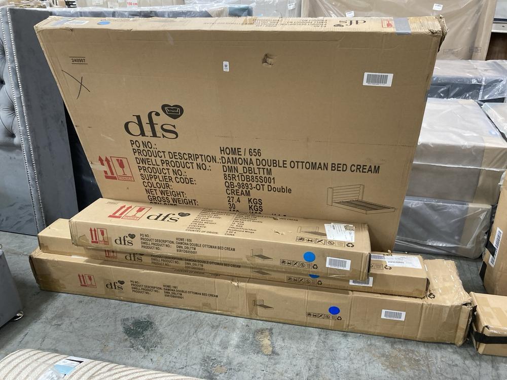 Lot 496  
            Chesterfield SR38 - Collection or Optional Delivery Available 

                
DFS OTTOMAN BED SIZE DOUBLE IN CREAM (LOCATION: SR38 B5)