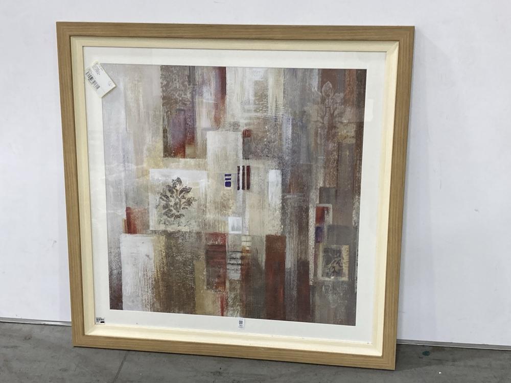 Lot 50  
            Chesterfield SR38 - Collection 

                
DFS PERLA FRAMED WALL ART 102 X 102 CM IN NATURAL FRAME (COLLECTION ONLY) (LOCATI...