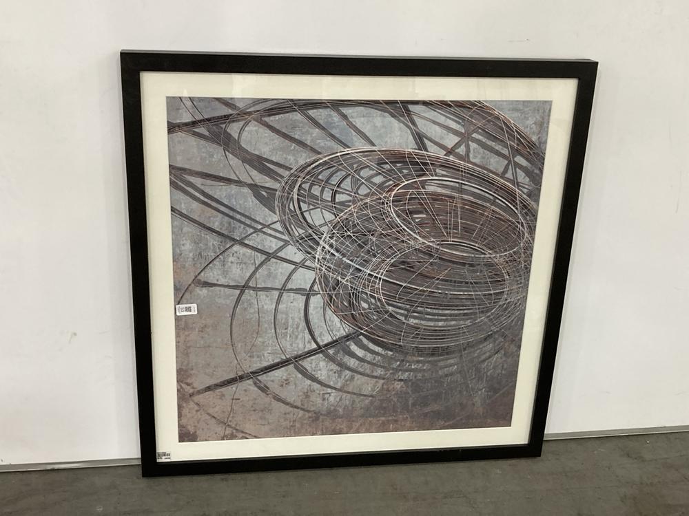 Lot 53  
            Chesterfield SR38 - Collection 

                
DFS TRANQUILITY OF SOUND FRAMED WALL ART 80 X 80 CM IN BLACK FRAME - ORIGINAL RRP...