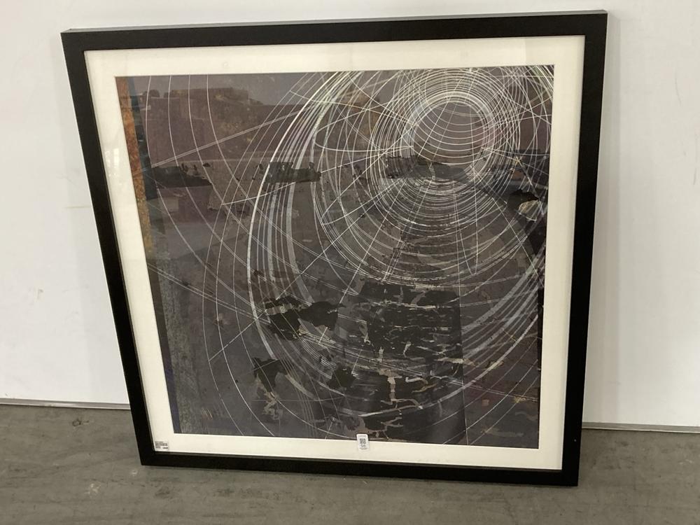 Lot 56  
            Chesterfield SR38 - Collection 

                
DFS NEW SWIRL I FRAMED WALL ART 84.5 X 84.5 CM IN BLACK FRAME - ORIGINAL RRP £134...