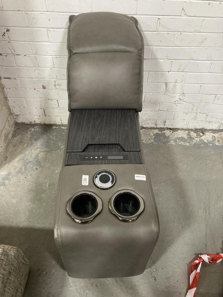 Lot 570  
            Chesterfield SR38 - Collection or Optional Delivery Available 

                
SOFOLOGY SMART CONSOLE PART IN DARK TAUPE LEATHER