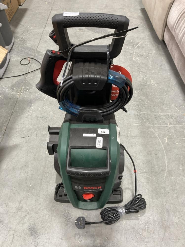 Lot 580  
            Chesterfield SR38 - Collection or Optional Delivery Available 

                
BOSCH UNIVERSAL AQUATAK 125 1500W HIGH-PRESSURE WASHER