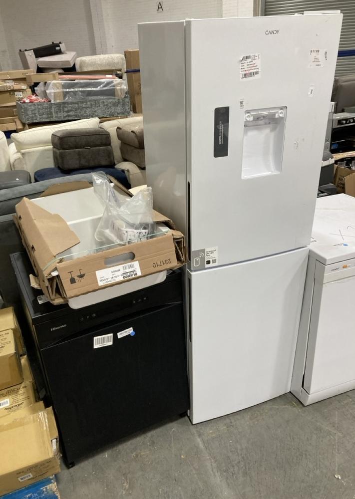 Lot 589  
            Chesterfield SR38 - Collection 

                
4 X ASSORTED ITEMS TO INCLUDE HISENSE FREESTANDING DISHWASHER IN BLACK - MODEL NO...