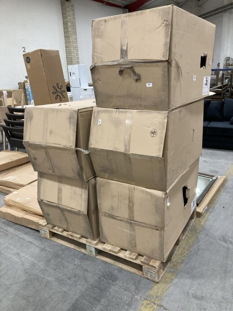 Lot 642  
            Chesterfield SR38 - Collection or Optional Delivery Available 

                
PALLET OF ASSORTED ITEMS TO INCLUDE ARMCHAIR BASE IN NATURAL WOOD UNFINISHED