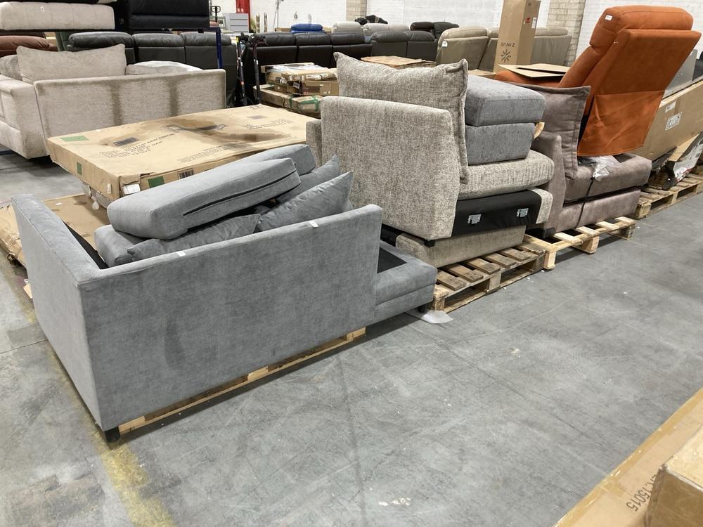 Lot 681  
            Chesterfield SR38 - Collection or Optional Delivery Available 

                
3 X PALLETS OF ASSORTED SOFA PARTS TO INCLUDE DFS STORAGE FOOT POUFFE IN GREY