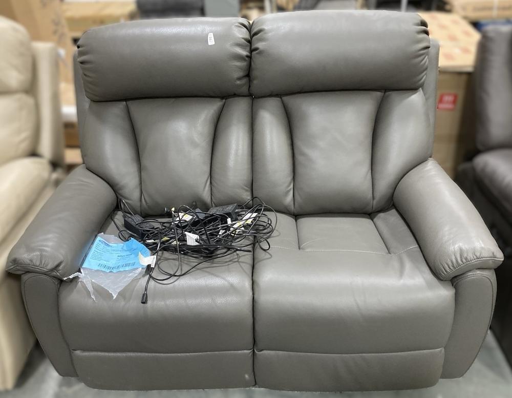 Lot 703  
            Chesterfield SR38 - Collection or Optional Delivery Available 

                
LA-Z-BOY 2 SEATER POWER RECLINER SOFA IN SLATE GREY LEATHER STYLE FINISH (LOCATIO...