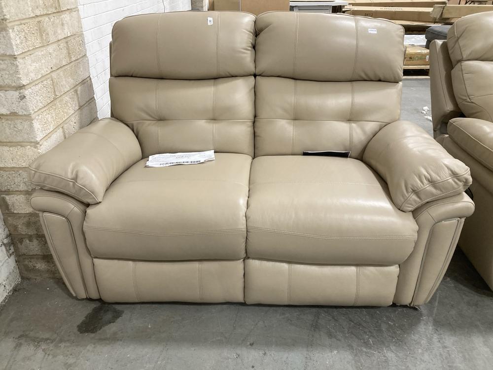 Lot 705  
            Chesterfield SR38 - Collection or Optional Delivery Available 

                
LA-Z-BOY 2 SEATER SOFA IN GLASGOW STONE LEATHER STYLE FINISH (LOCATION: SR38 A5)