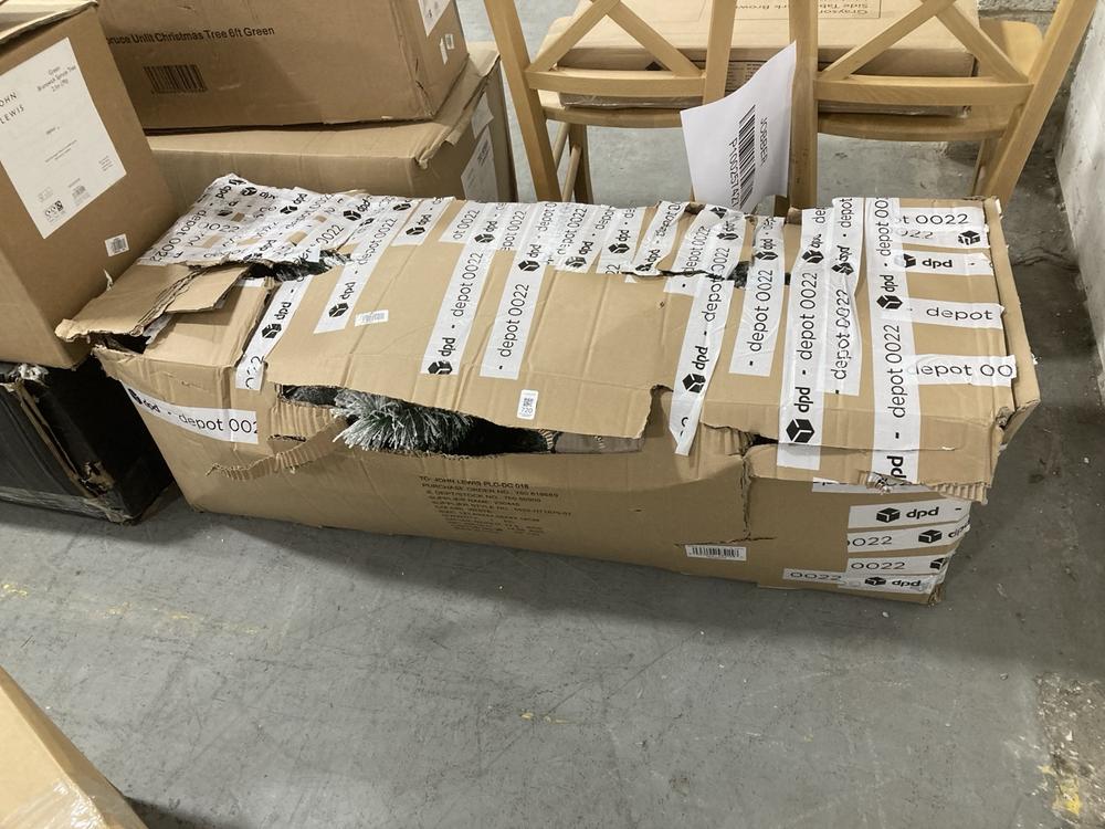 Lot 720  
            Chesterfield SR38 - Collection or Optional Delivery Available 

                
JOHN LEWIS SNOWY FIRESIDE UNLIT 7 FT CHRISTMAS TREE IN WHITE - ORIGINAL RRP £150 ...