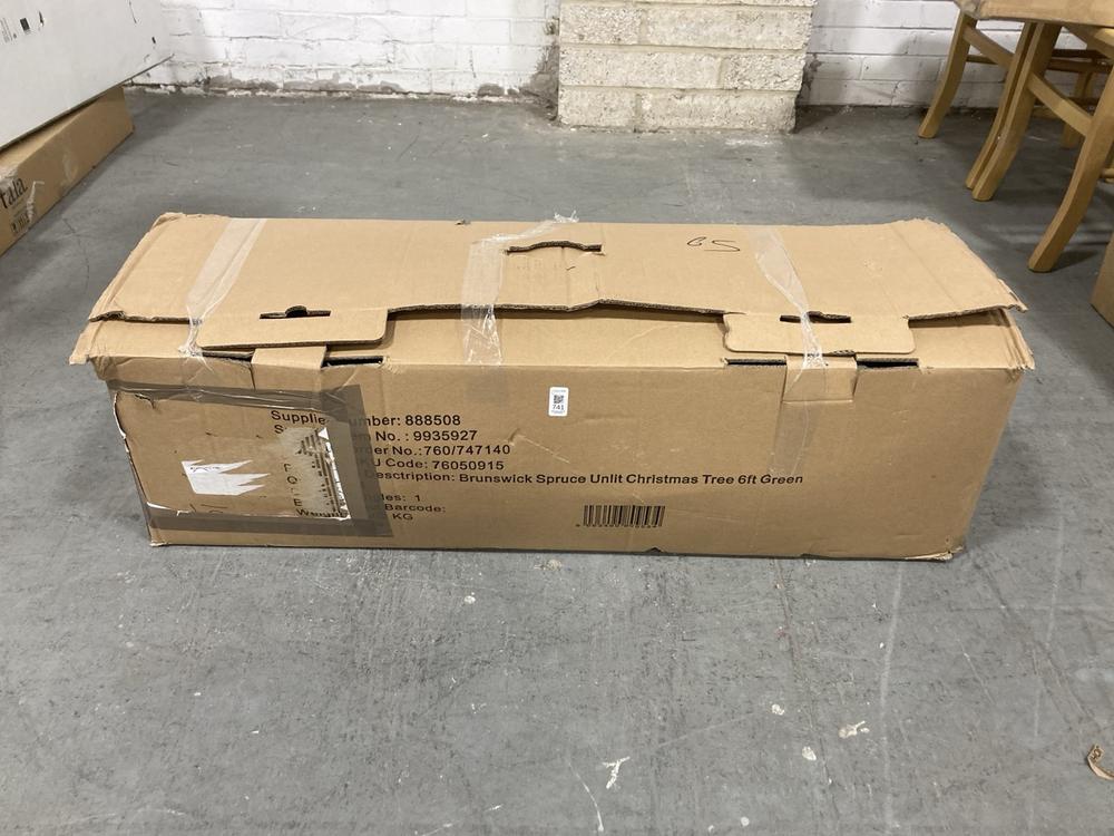 Lot 741  
            Chesterfield SR38 - Collection or Optional Delivery Available 

                
JOHN LEWIS BRUNSWICK SPRUCE UNLIT 6 FT CHRISTMAS TREE IN GREEN (LOCATION: SR38 A5)
