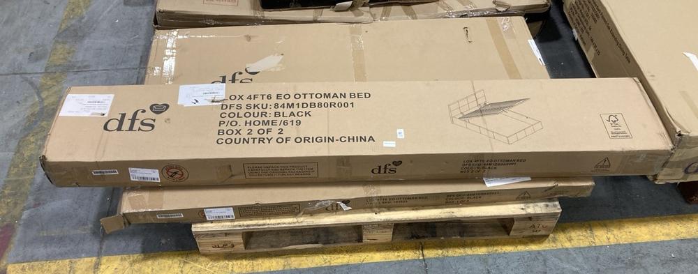 Lot 791  
            Chesterfield SR38 - Collection or Optional Delivery Available 

                
DFS 4FT6 EO OTTOMAN BED IN BLACK (LOCATION: SR38 A6)