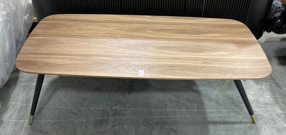 Lot 800  
            Chesterfield SR38 - Collection or Optional Delivery Available 

                
DFS COFFEE TABLE IN NATURAL WOOD / BLACK / GOLD (LOCATION: SR38 A7)