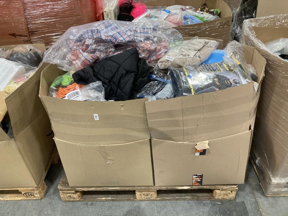 Lot 834  
            Chesterfield SR38 - Collection 

                
PALLET OF ASSORTED ITEMS TO INCLUDE SOUTH PARK KYLE COSTUME (COLLECTION ONLY) (LO...