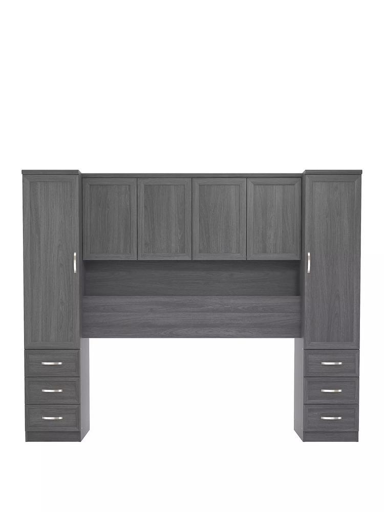 Lot 880  
            Chesterfield SR38 - Collection or Optional Delivery Available 

                
CAMBERLEY OVERBED WARDROBE IN WHITE - ORIGINAL RRP £429 (LOCATION: SR38 A10) (VSSNP)