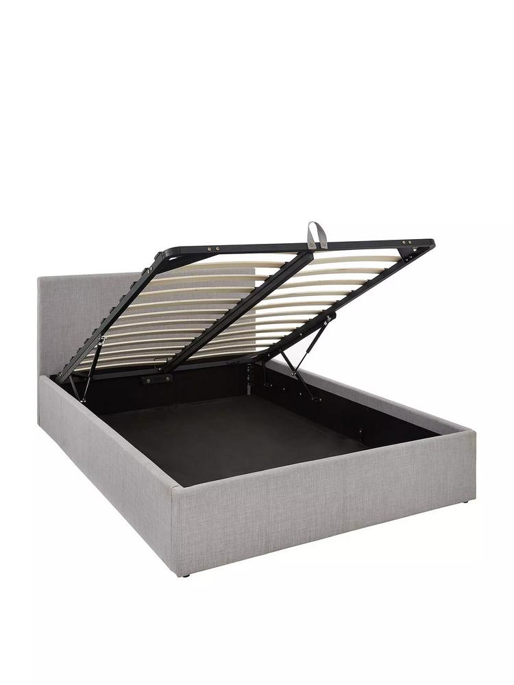 Lot 884  
            Chesterfield SR38 - Collection or Optional Delivery Available 

                
ALEXIS FABRIC OTTOMAN STORAGE SMALL DOUBLE BED FRAME IN GREY - ORIGINAL RRP £379 ...