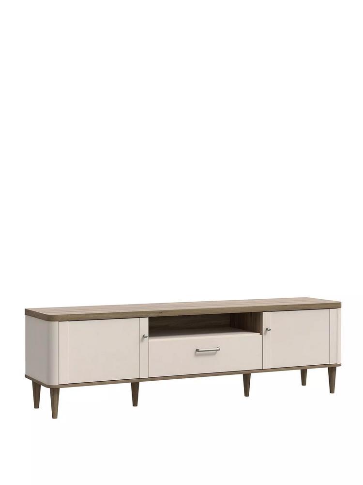 Lot 900  
            Chesterfield SR38 - Collection or Optional Delivery Available 

                
LACETTI TV UNIT FITS UP TO 70 INCH TV IN CREAM / OAK - ORIGINAL RRP £249 (LOCATIO...