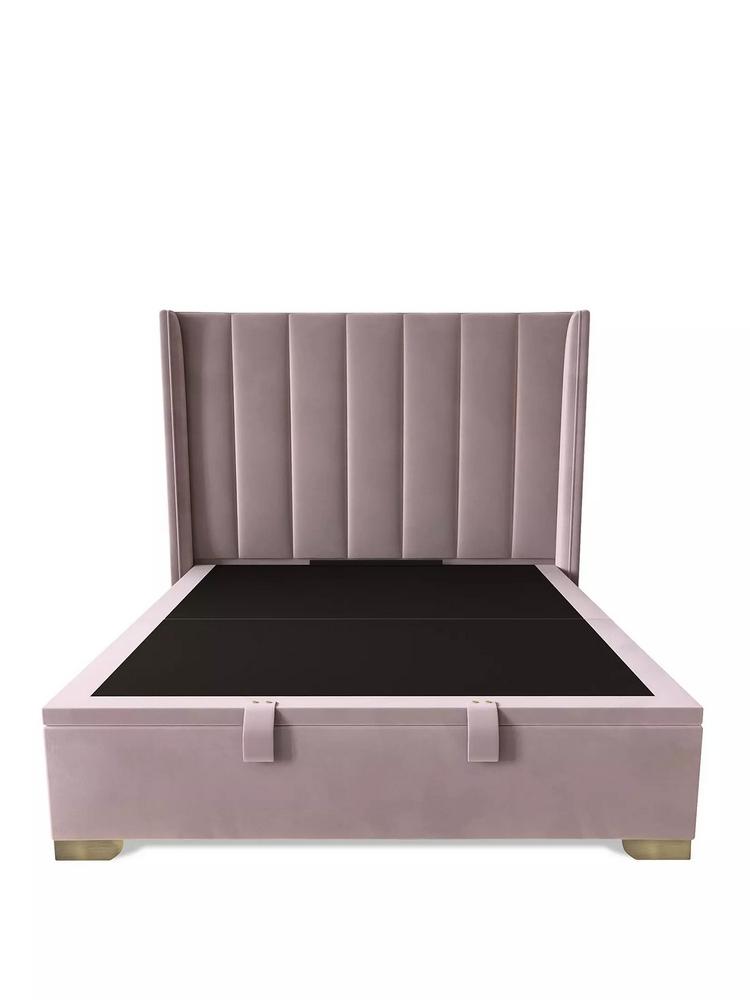 Lot 914  
            Chesterfield SR38 - Collection or Optional Delivery Available 

                
NEW DAKOTA VELVET LIFT UP SIZE DOUBLE BED FRAME IN ANTIQUE ROSE - ORIGINAL RRP £7...