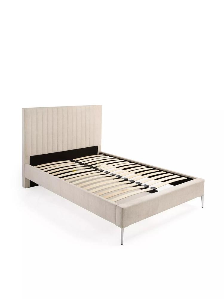 Lot 916  
            Chesterfield SR38 - Collection or Optional Delivery Available 

                
EMELIA DOUBLE BED FRAME IN CREAM - ORIGINAL RRP £399 (LOCATION: SR38 A11) (W0QGT)