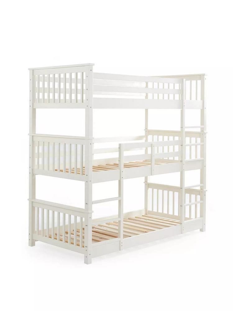 Lot 920  
            Chesterfield SR38 - Collection or Optional Delivery Available 

                
NOVARA TRIPLE BUNK BED IN WHITE ( BOX 1/2 2/2 ) (W8YAM ) (LOCATION: SR38 A12)