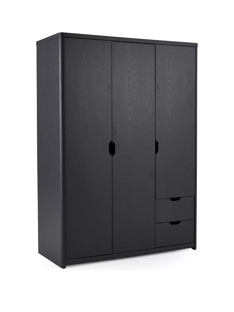 Lot 935  
            Chesterfield SR38 - Collection or Optional Delivery Available 

                
ASPEN 3 DOOR 2 DRAWER WARDROBE IN DARK GREY ( BOX 1/2 2/2 ) - ORIGINAL RRP £249 (...