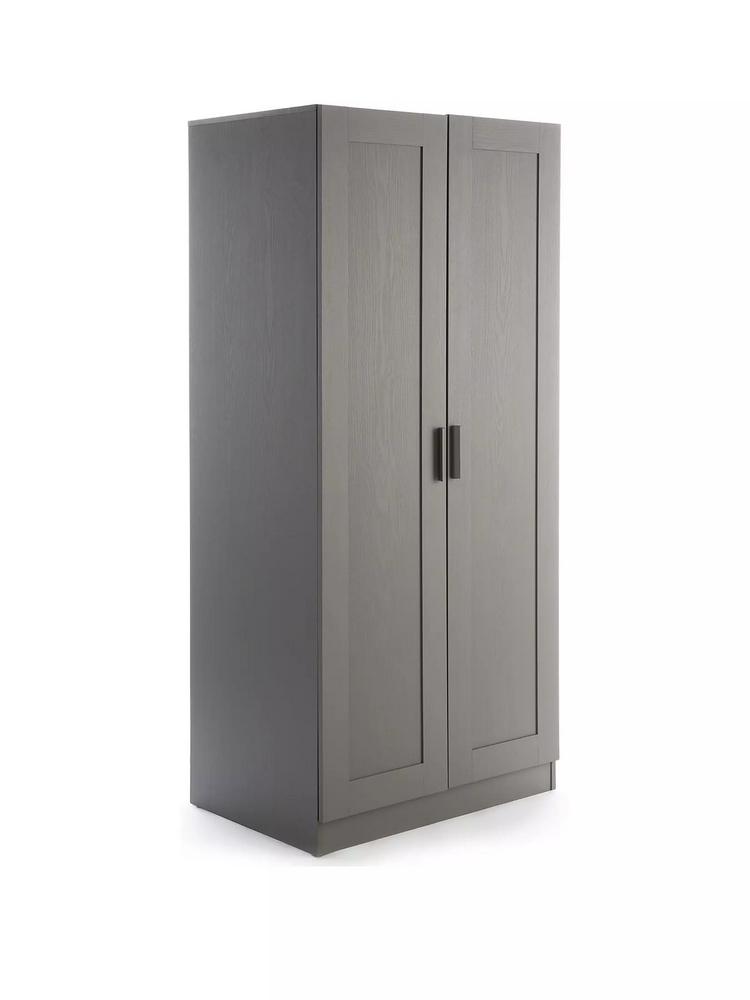 Lot 940  
            Chesterfield SR38 - Collection or Optional Delivery Available 

                
TARYN 2 DOOR WARDROBE IN GREY ( BOX 1/2 2/2 ) - RPP £ 179 (LOCATION: SR38 A12)