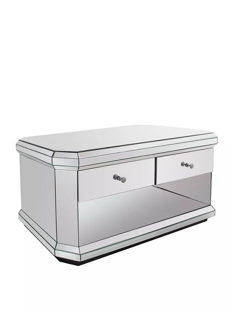 Lot 954  
            Chesterfield SR38 - Collection 

                
PLINTH MIRRORED READY ASSEMBLED STORAGE COFFEE TABLE - ORIGINAL RRP £229 (COLLECT...