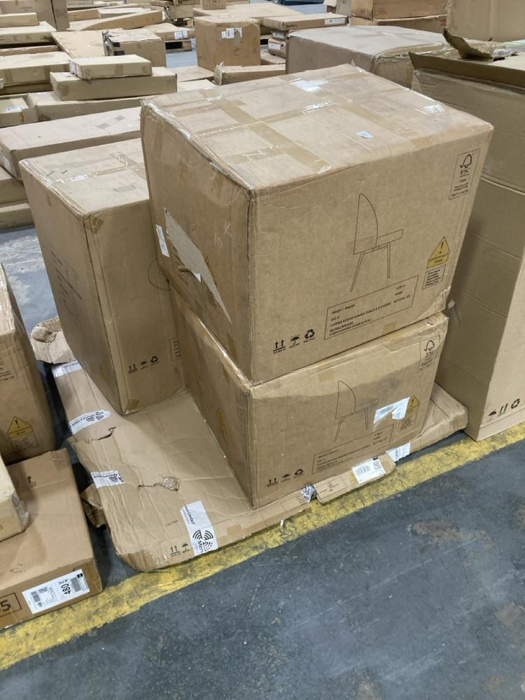 Lot 957  
            Chesterfield SR38 - Collection or Optional Delivery Available 

                
CARINA ROUND DINING TABLE & 4 CHAIRS IN MINK / BRASS (LOCATION: SR38 A12) (W8Q91)