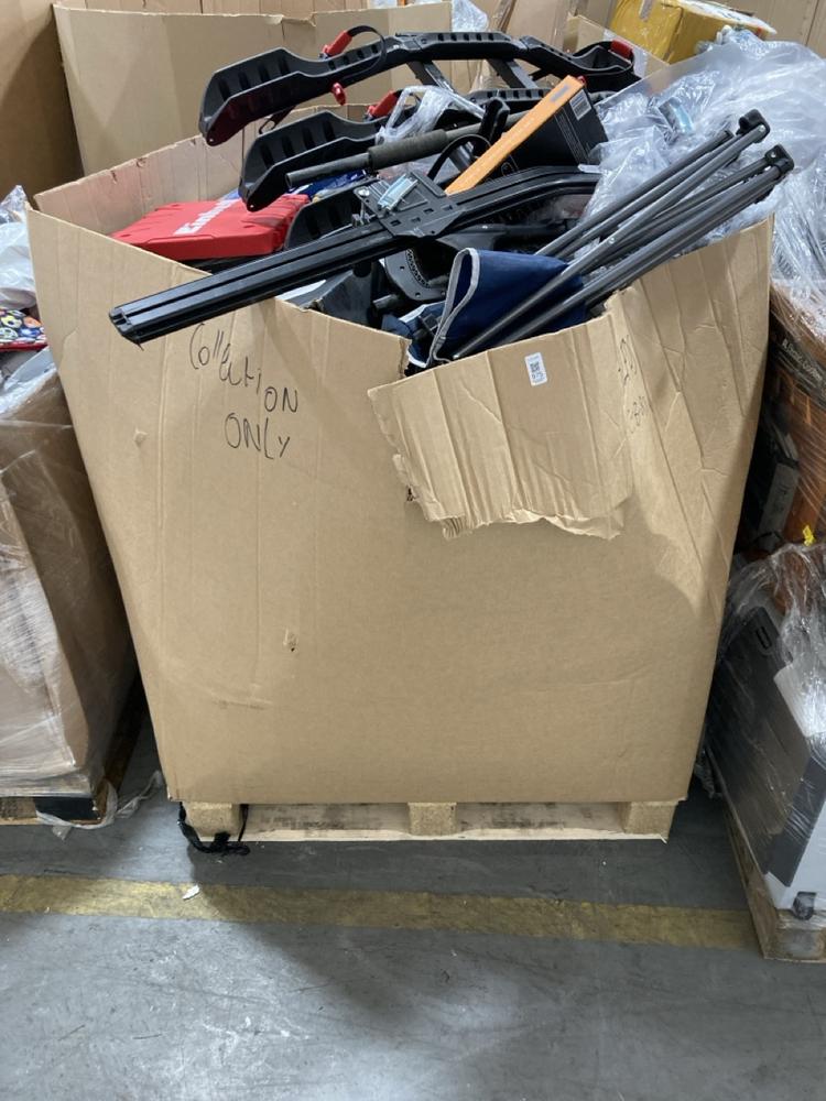 Lot 975  
            Chesterfield SR38 - Collection or Optional Delivery Available 

                
PALLET OF ASSORTED ITEMS TO INCLUDE SINGLE SEATER CAMPING CHAIR IN BLUE (COLLECTI...