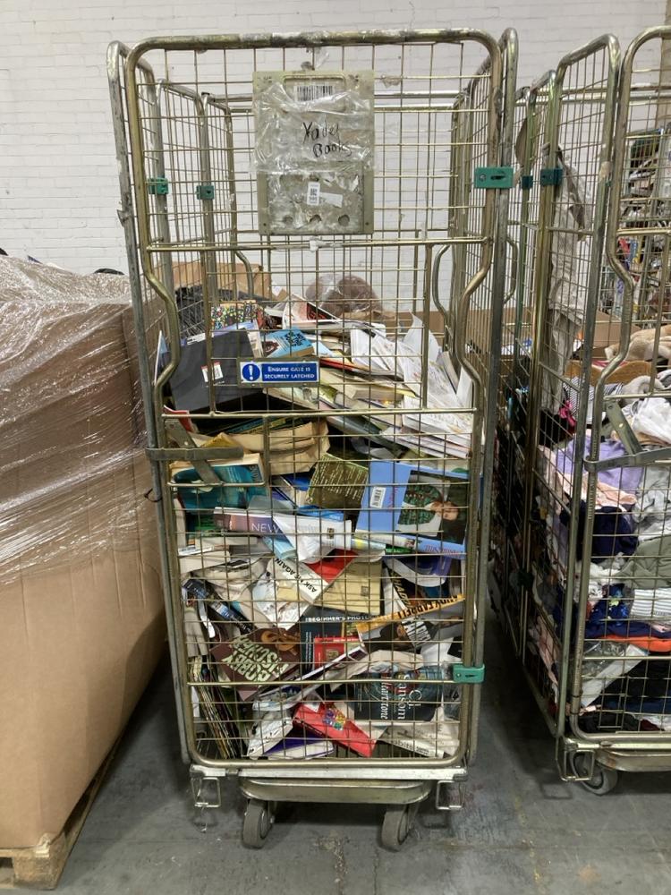 Lot 986  
            Chesterfield SR38 - Collection 

                
CAGE OF ASSORTED BOOKS TO INCLUDE MINECRAFT NIGHT OF BATS (CAGE NOT INCLUDED ) (C...