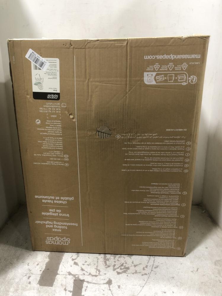 Lot 1003  
            Chesterfield SR45 - Parcel Delivery Only 

                
MAMAS AND PAPAS SNAX FOLDING AND FREE STANDING HIGH CHAIR HAPPY PLANET (LOCATION:...
