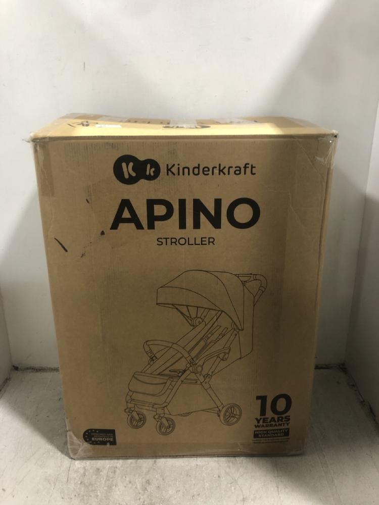 Lot 1027  
            Chesterfield SR45 - Parcel Delivery Only 

                
KINDERKRAFT APINO STROLLER (LOCATION: D9)