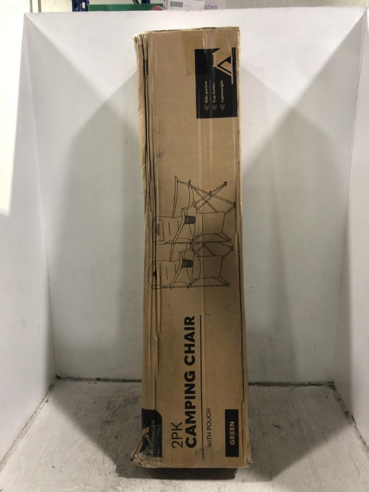 Lot 1040  
            Chesterfield SR45 - Parcel Delivery Only 

                
2PK CAMPING CHAIR WITH POUCH -GREEN (LOCATION: D9)
