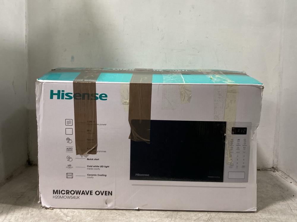 Lot 1061  
            Chesterfield SR45 - Parcel Delivery Only 

                
HISENSE MICROWAVE OVEN H20MOWS4UK (LOCATION: D10)