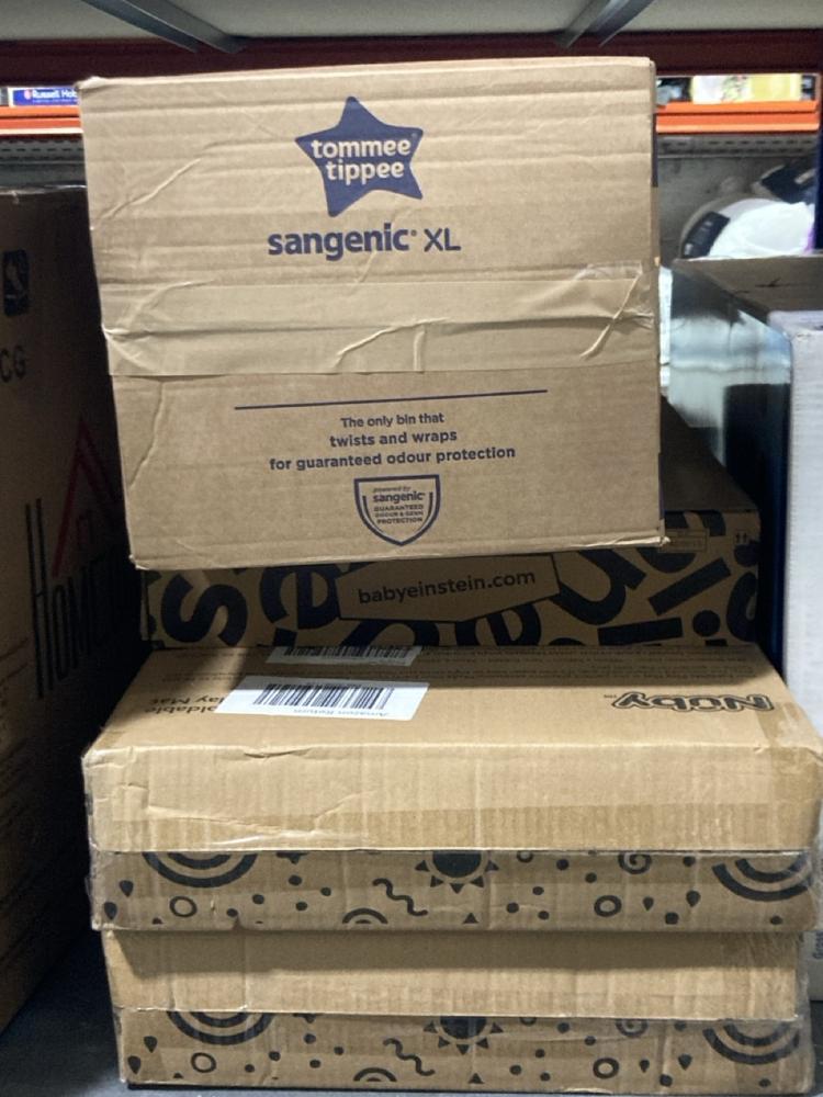 Lot 1083  
            Chesterfield SR45 - Parcel Delivery Only 

                
4X ASSORTED BABY ITEMS TO INCLUDE TOMMEE TIPPEE SANGENIC XL (LOCATION: C1)
