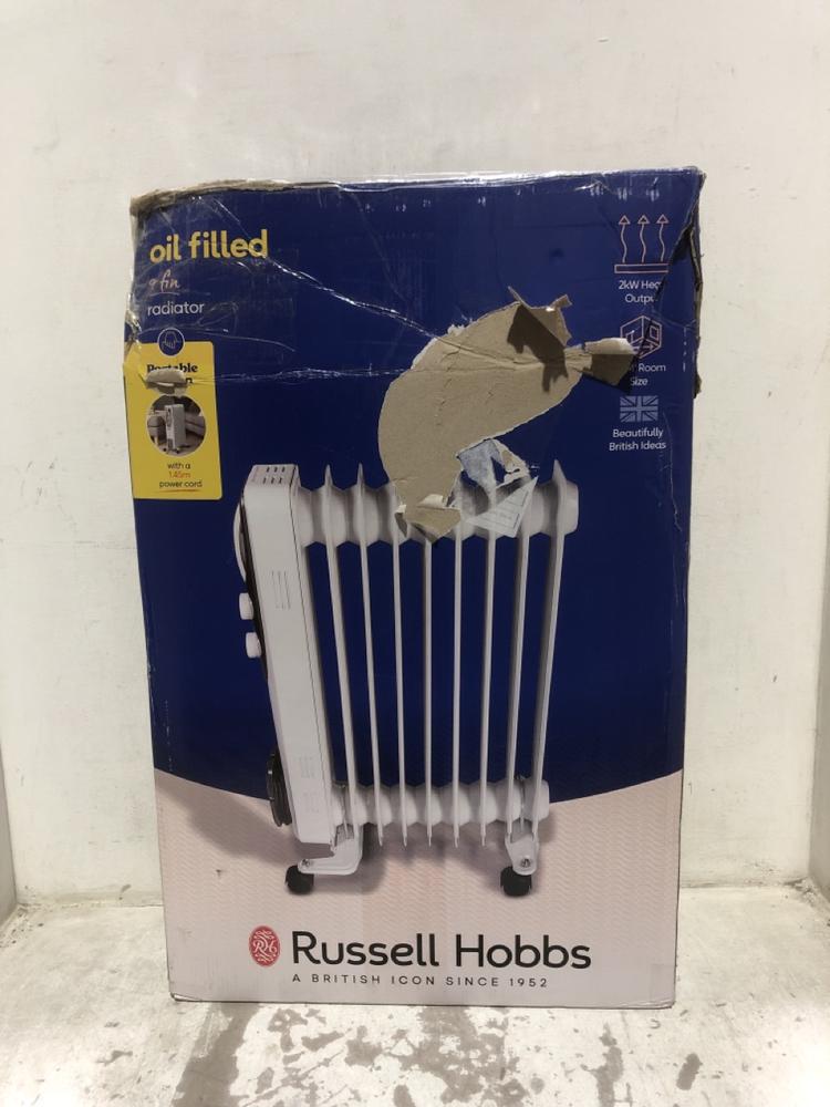 Lot 1117  
            Chesterfield SR45 - Parcel Delivery Only 

                
RUSSELL HOBBS 9 FIN OIL FILLED RADIATOR (LOCATION: C3)