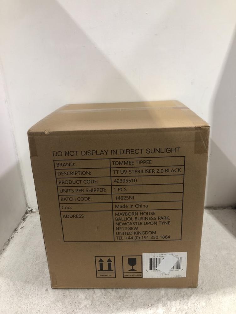 Lot 1137  
            Chesterfield SR45 - Parcel Delivery Only 

                
TOMEE TIPPEE UV STERILISER 2.0 BLACK (LOCATION: C4)