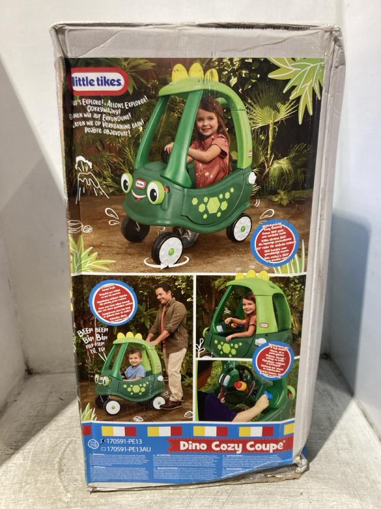 Lot 1166  
            Chesterfield SR45 - Parcel Delivery Only 

                
LITTLE TIKES DINO COZY COUPE (LOCATION: C5)