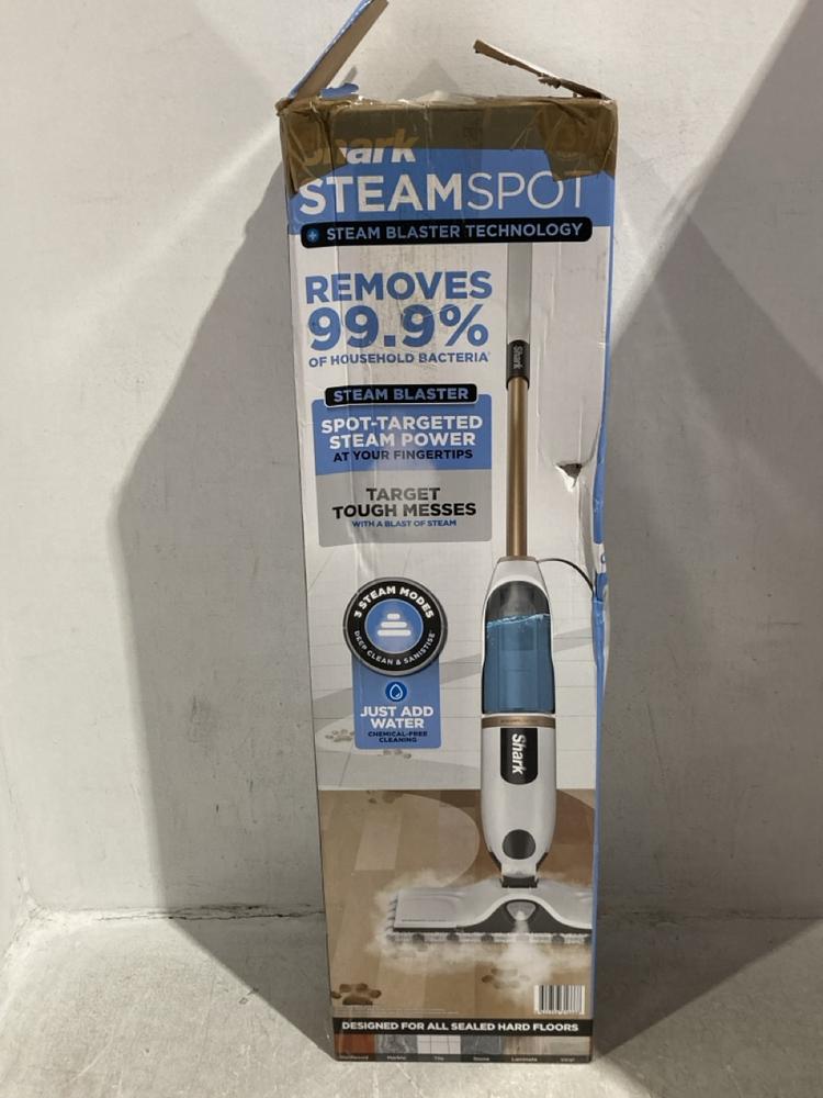 Lot 1171  
            Chesterfield SR45 - Parcel Delivery Only 

                
SHARK STEAMSPOT UPRIGHT STEAM MOP (LOCATION: C6)