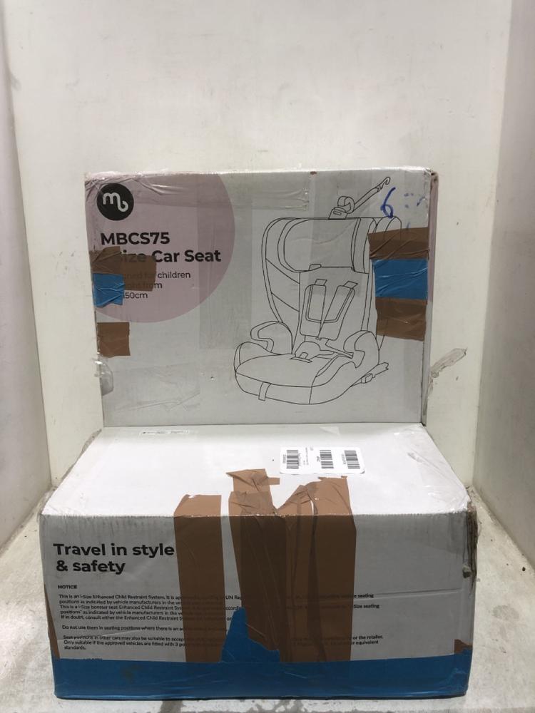 Lot 1203  
            Chesterfield SR45 - Parcel Delivery Only 

                
MY BABIIE MBCS75 I SIZE CAR SEAT (LOCATION: C8)