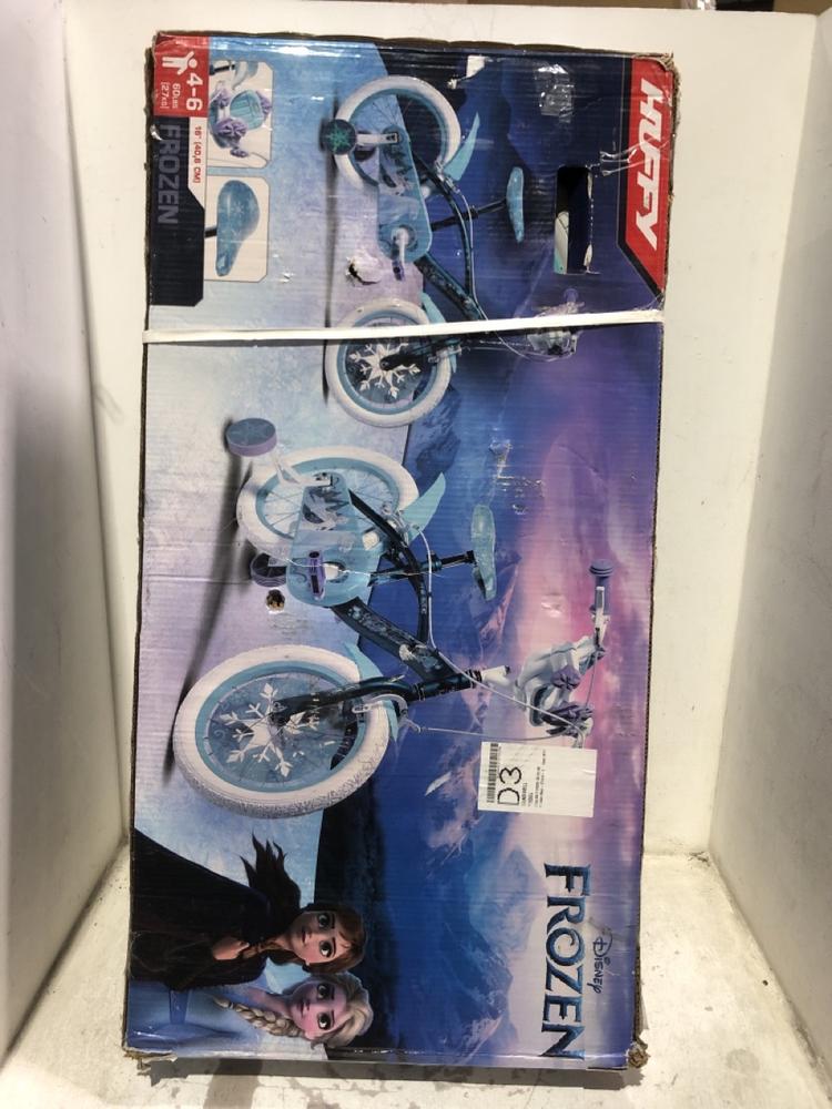 Lot 1225  
            Chesterfield SR45 - Parcel Delivery Only 

                
HUFFY DISNEY FROZEN CHILDS 16" BIKE (LOCATION: C8)