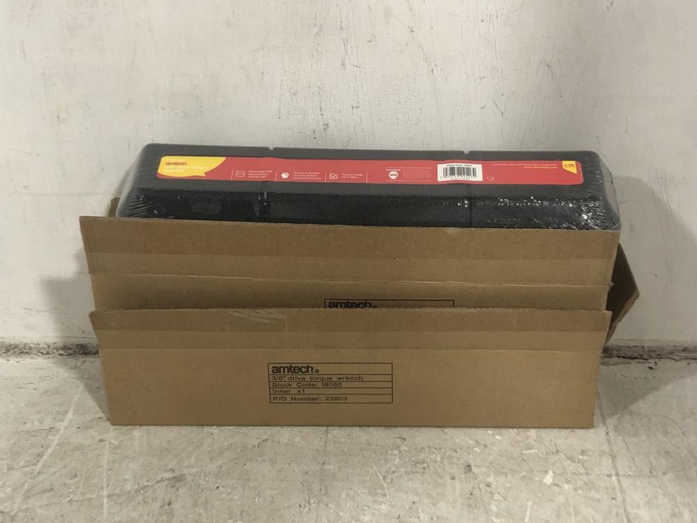 Lot 132  
            Chesterfield SR45 - Parcel Delivery Only 

                
2X AMTECH 3/8 DRIVE TORQUE WRENCH (LOCATION: F2)
