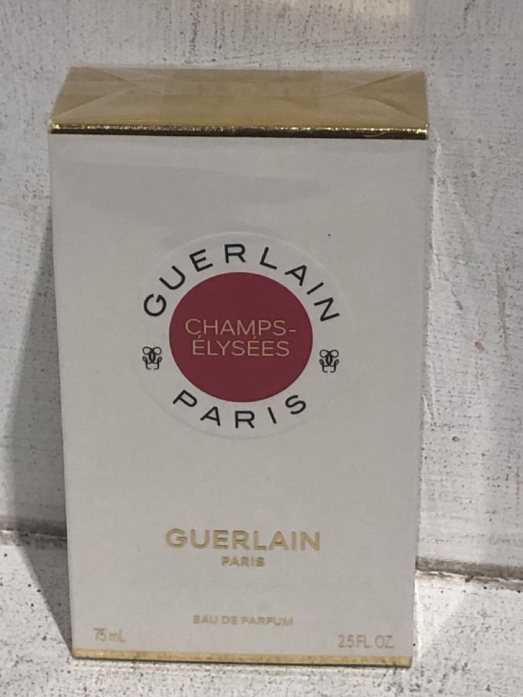 Lot 1332  
            Chesterfield SR45 - Parcel Delivery Only 

                
CHAMPS ELYSEES GUERLAIN PARIS EAU DE PARFUM 75ML ORIGINAL RRP £130 (LOCATION: B5)